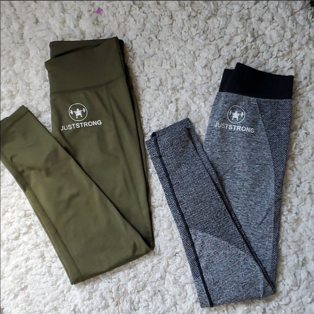 Size small just strong green leggings